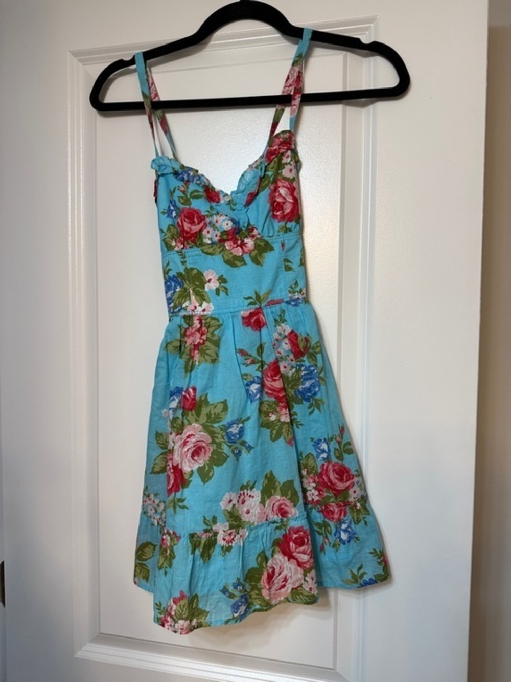 Like New Abercrombie & Fitch Kids Blue Floral Sundress